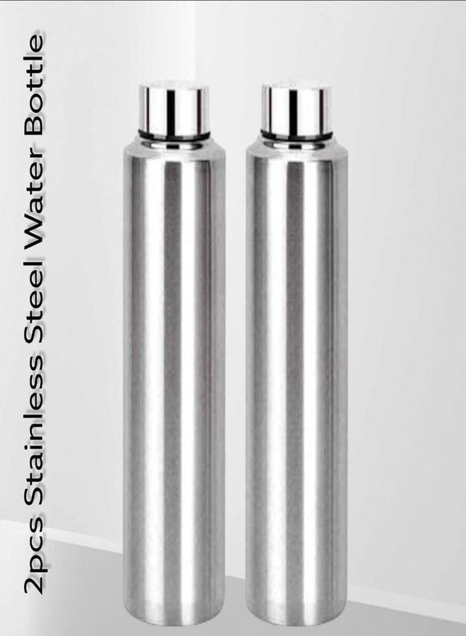 STEEPLE Stainless Steel Fridge Bottle 1000 ml Bottle (Pack of 2, Silver, Steel) - Image 4